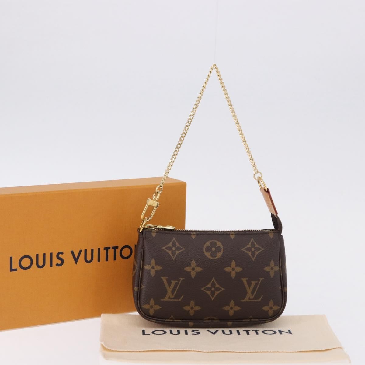 Pre-owned Louis Vuitton Mini Pochette Accessoires Monogram