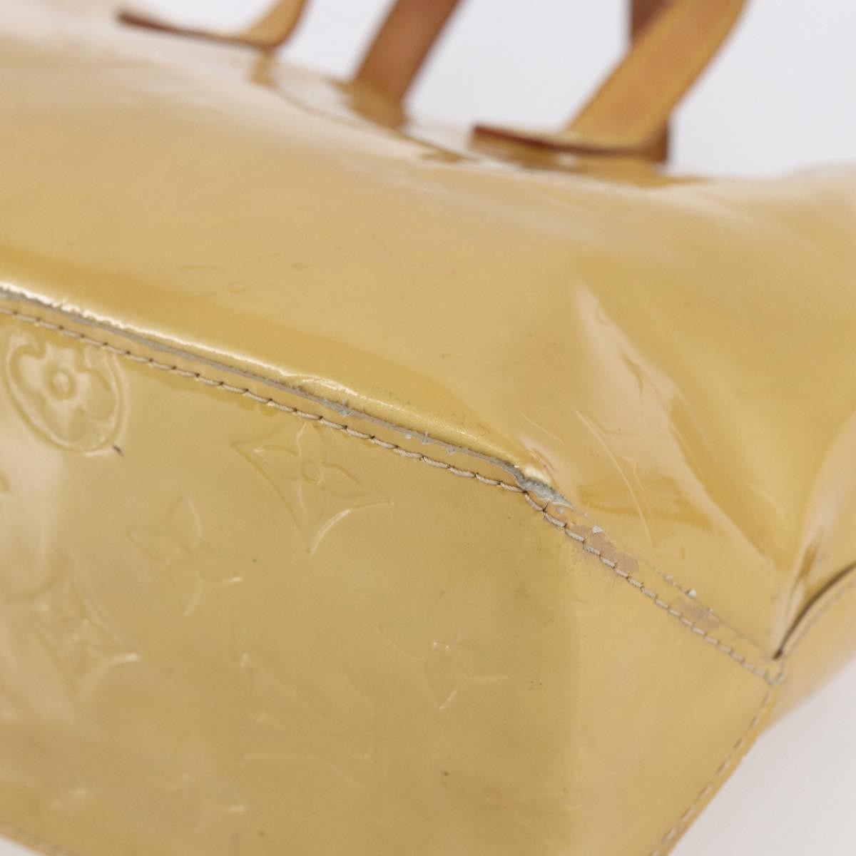 Pre-owned Louis Vuitton Reade Monogram Vernis PM Beige