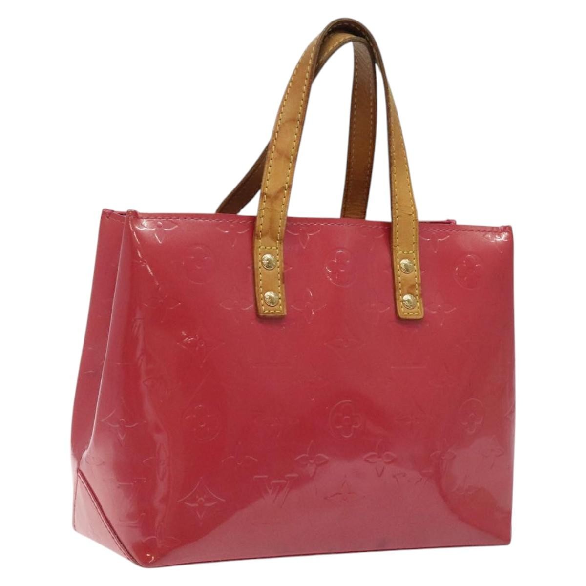 Pre-owned Louis Vuitton Reade Monogram Vernis PM Rosa