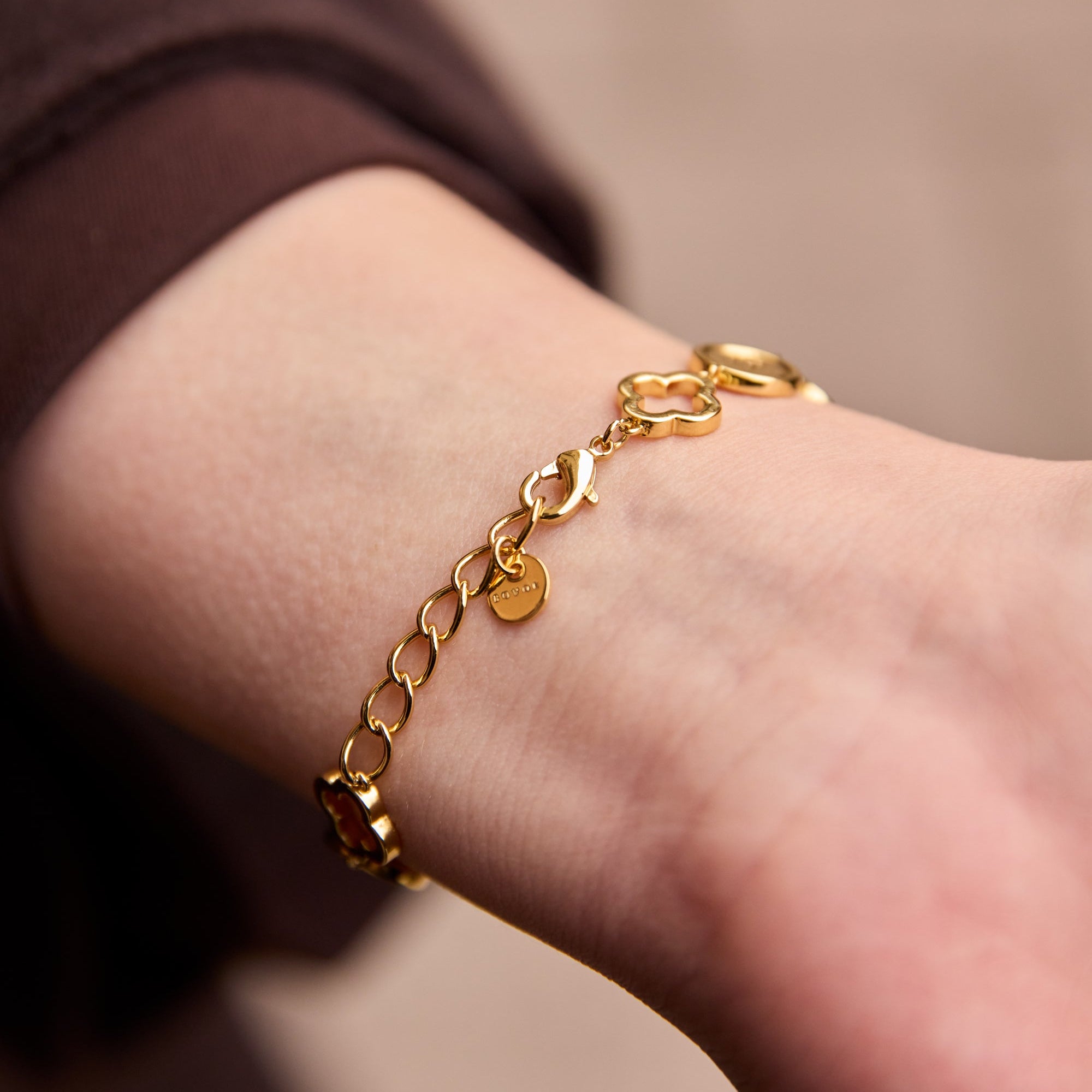 Clover Button Bracelet