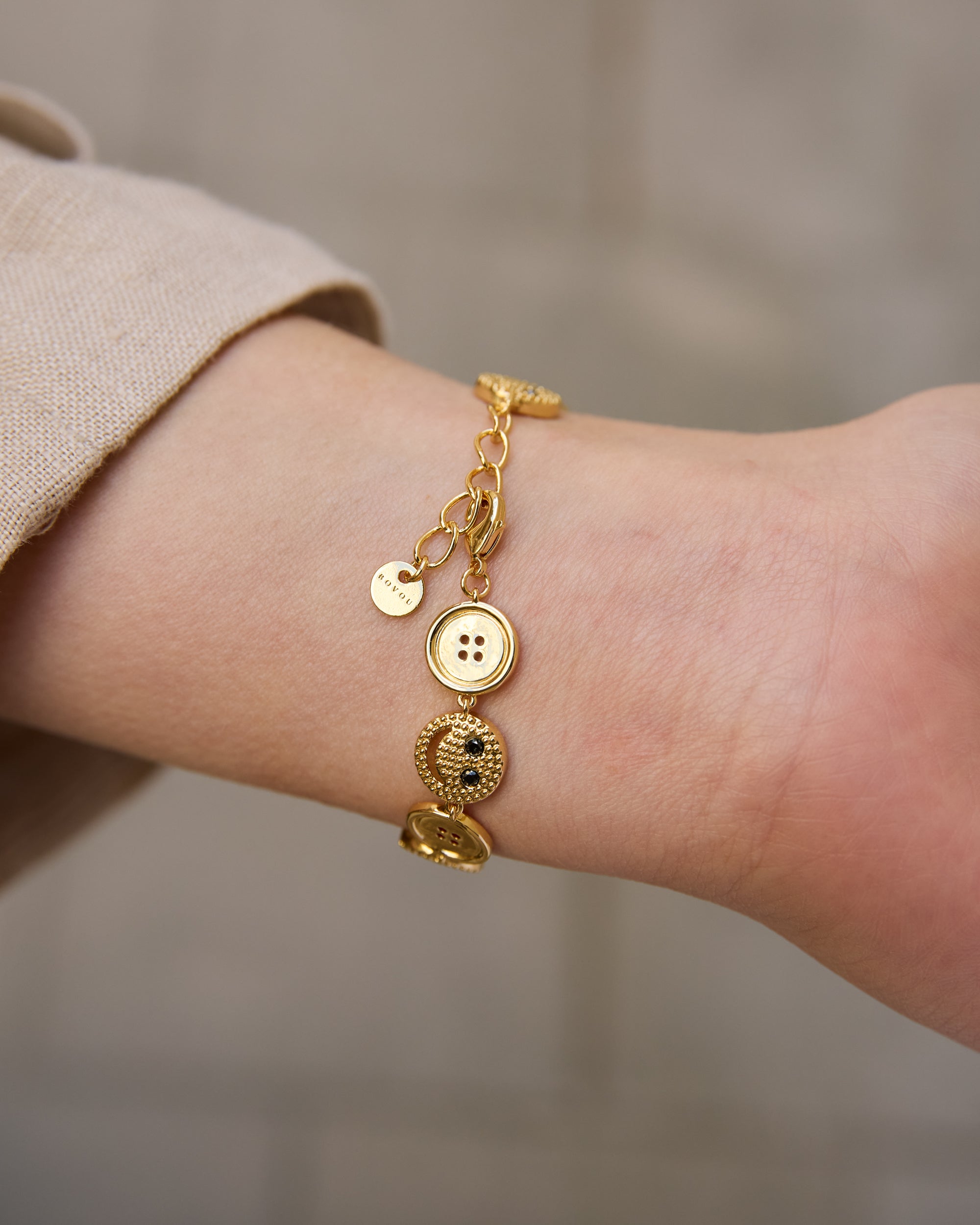 Smiley Button Bracelet