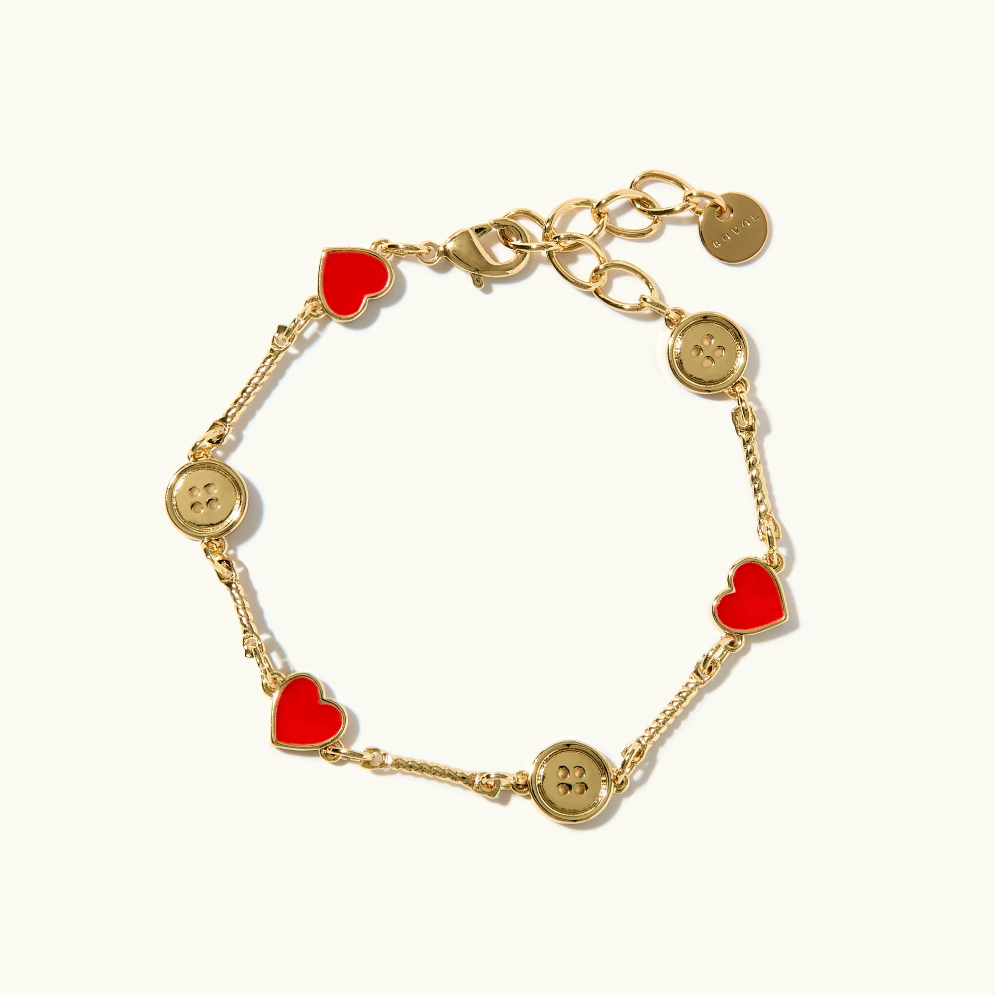 Heart Button Braclet