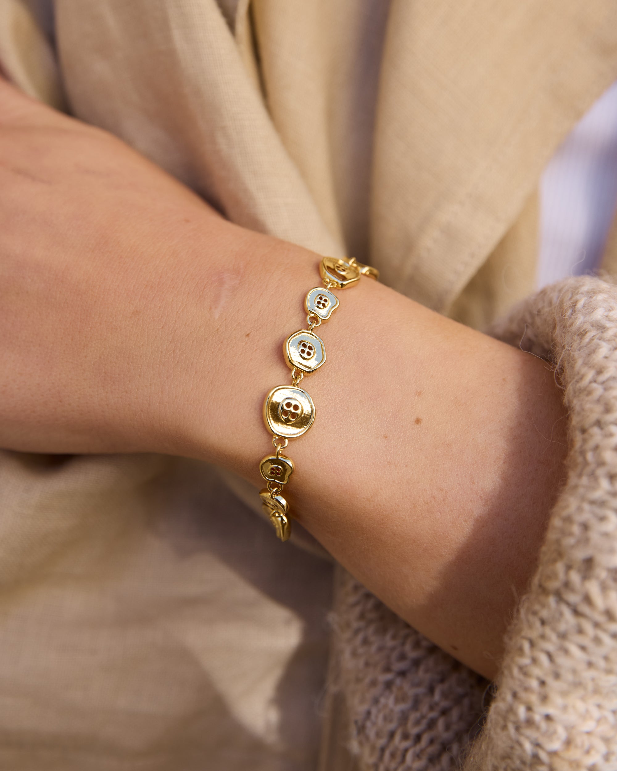 Bold Button Bracelet
