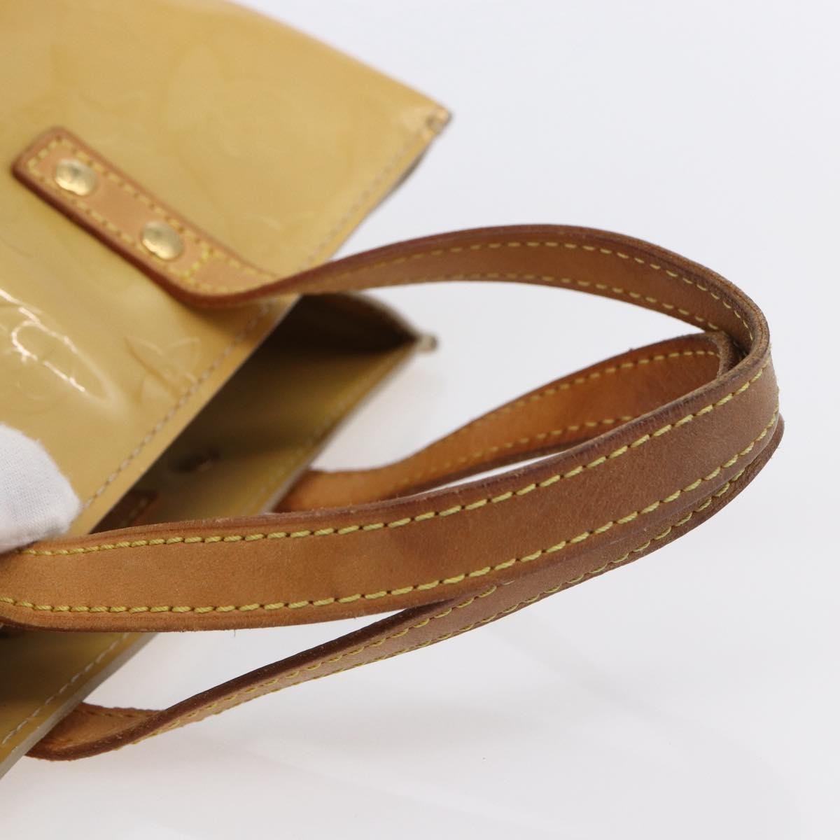 Pre-owned Louis Vuitton Reade Monogram Vernis PM Beige