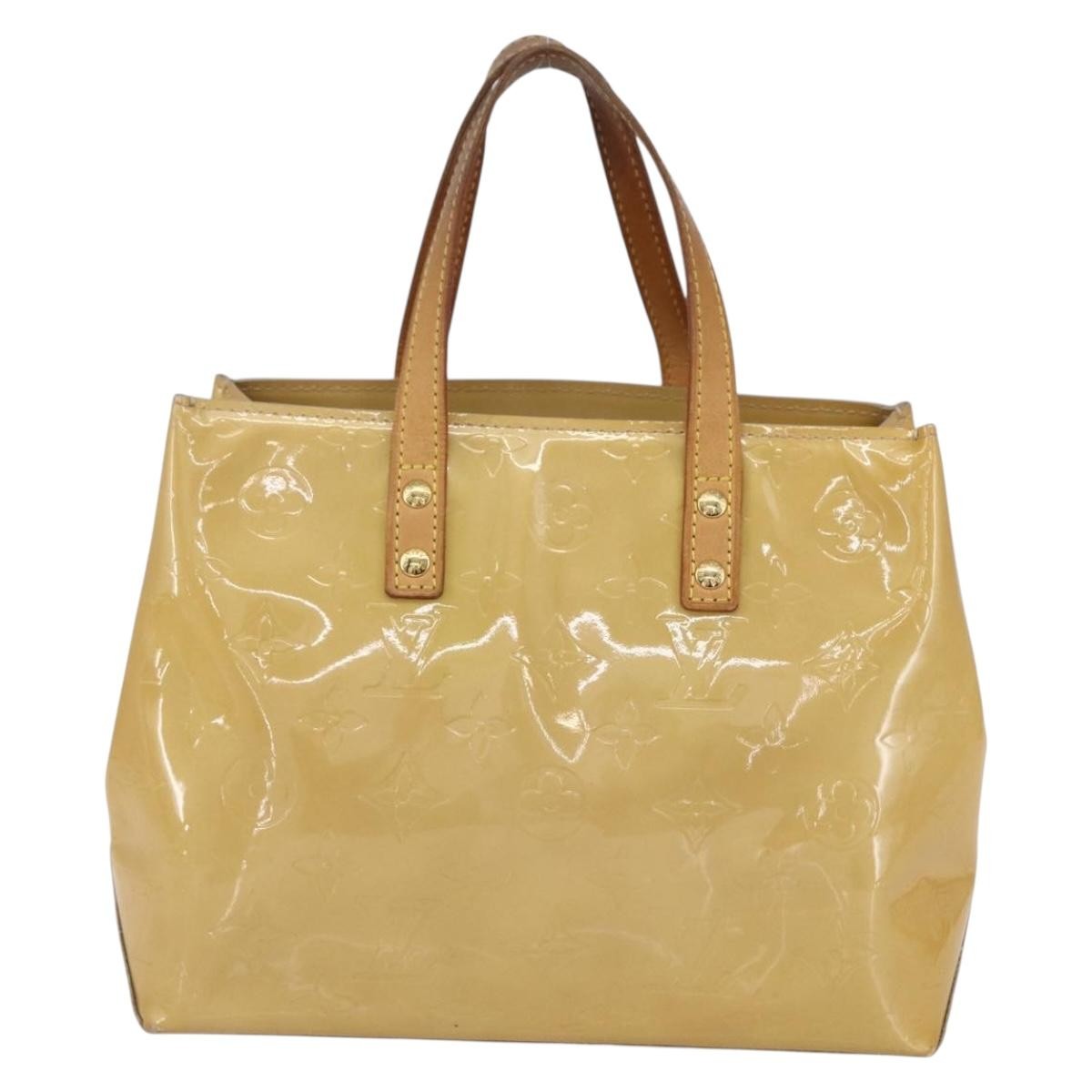 Pre-owned Louis Vuitton Reade Monogram Vernis PM Beige